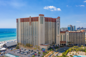 Feeling Tips'sea Panama City Beach condo rental at Shores of Panama with Gulf views and pool access